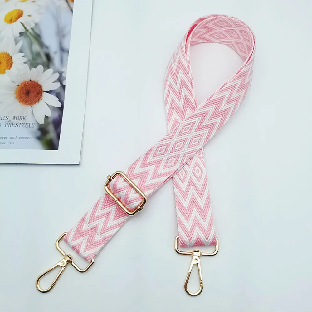 1 قطعة حقيبة كروسبودي حزام الكتف نمط العرقية حزام الكتف قابل للتعديل البوهيمي حقيبة استبدال حزام حقيبة قابلة للإزالة #4