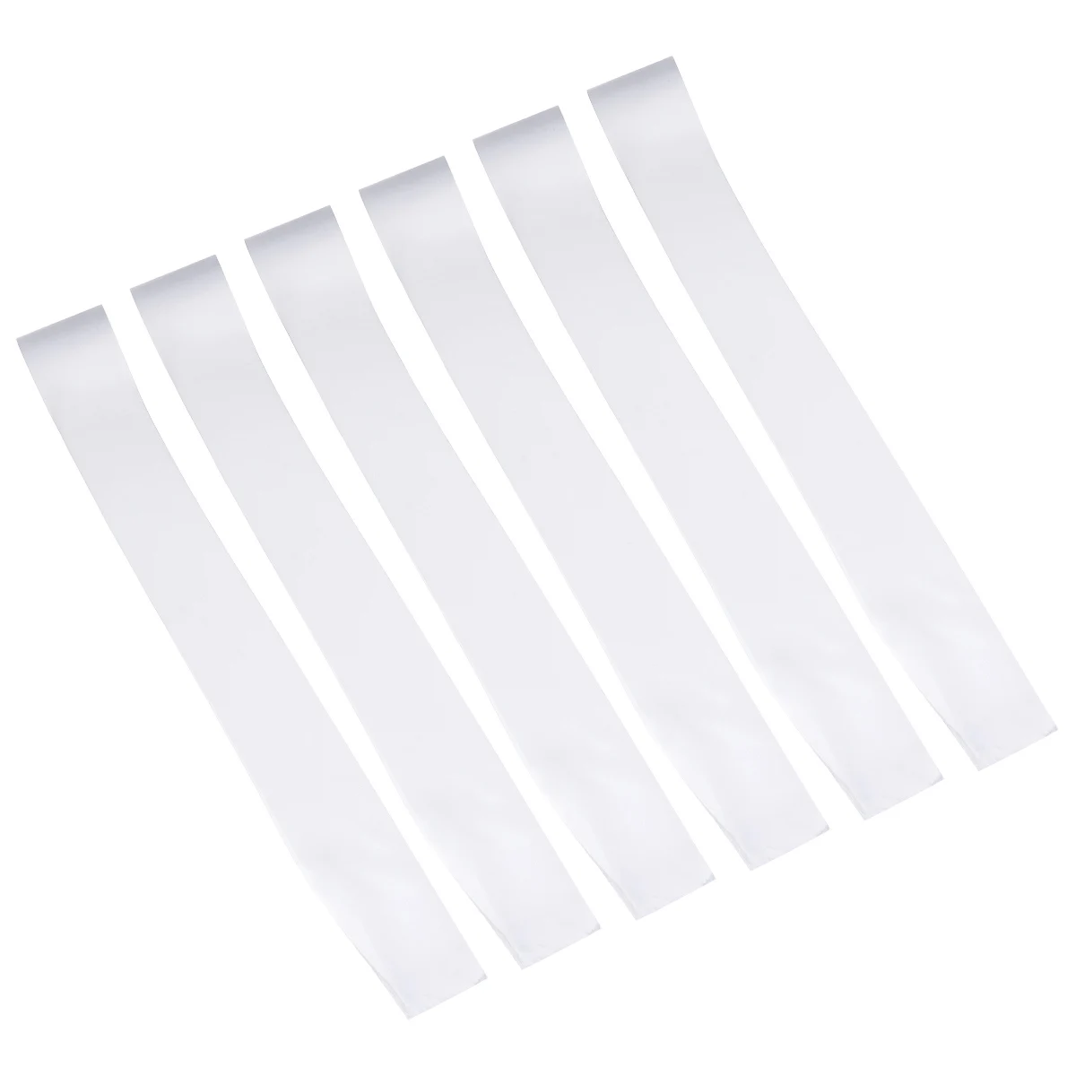 

6 Pieces Blank Ceremonial Shoulder Sashes High Density Hen Party Wedding Accessories Baby Shower DIY Satin Straps Prom Bachelor
