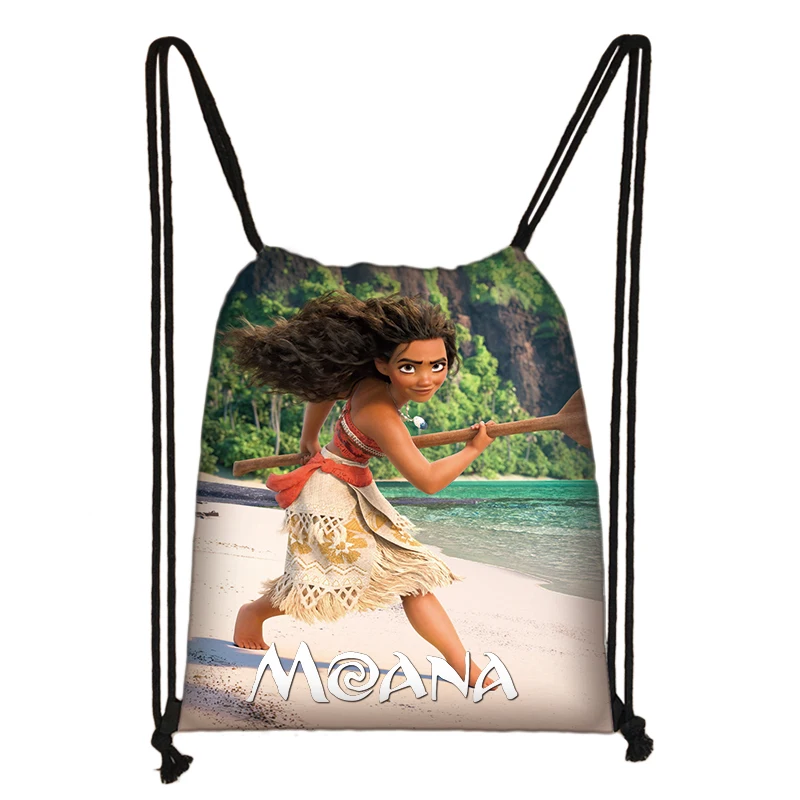 

Disney Moana Drawstring Bag Daily Casual Bag Boy Girl Knapsack Drawstring Bags Storage Bag Shopping Beach Bags