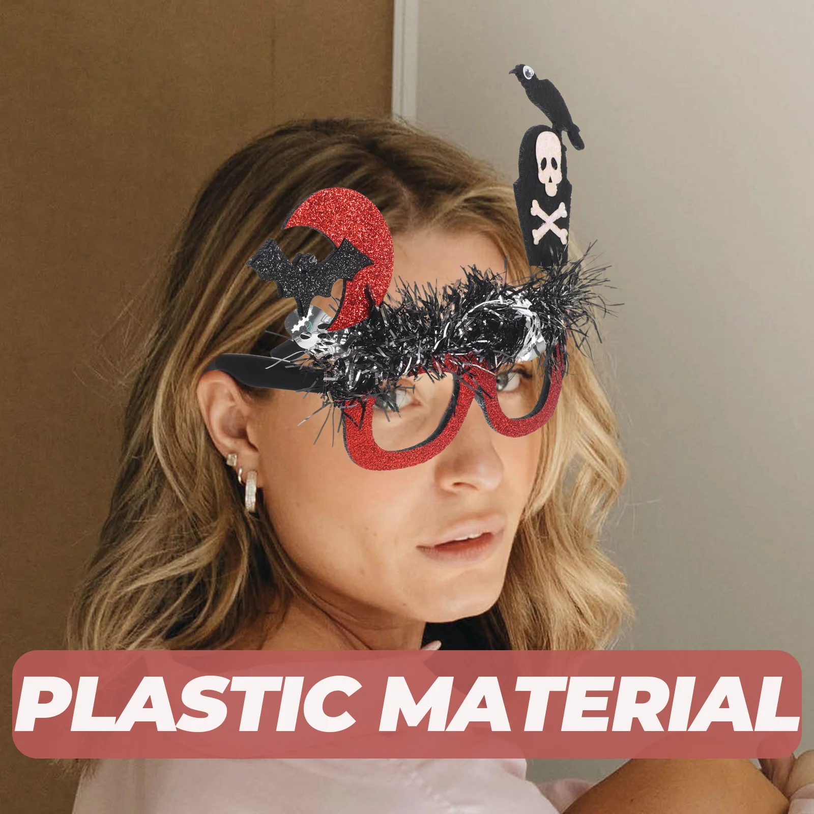 할로윈 파티 안경 프레임 해골 장식 재미있는 액세서리 사진 소품 어린이 성인 할로윈 파티 용품