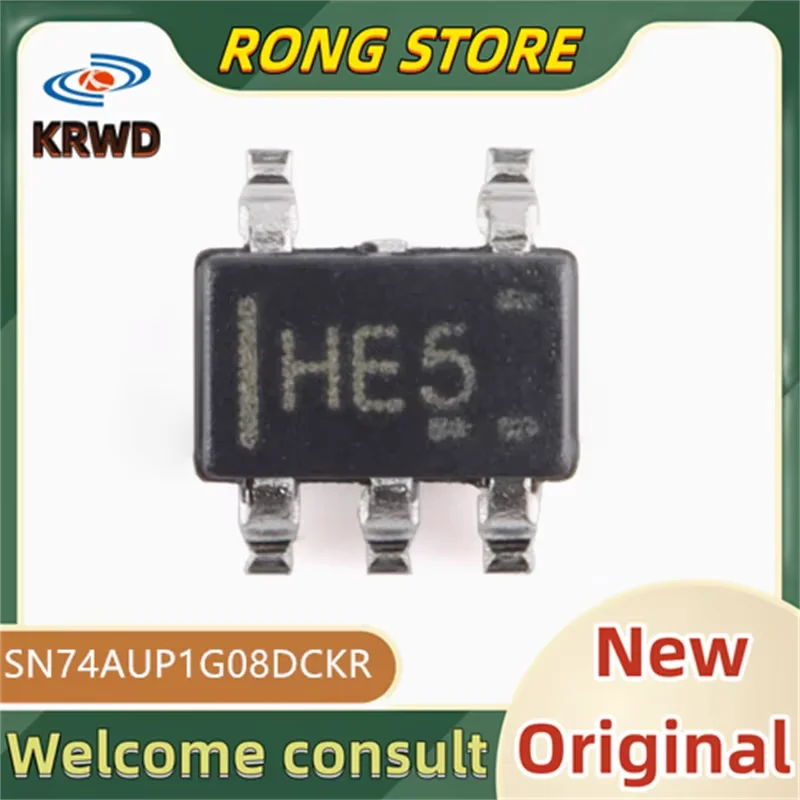 50PCS HE5 New original SN74AUP1G08DCKR SN74AUP1G08 74AUP1G08 SC70-5