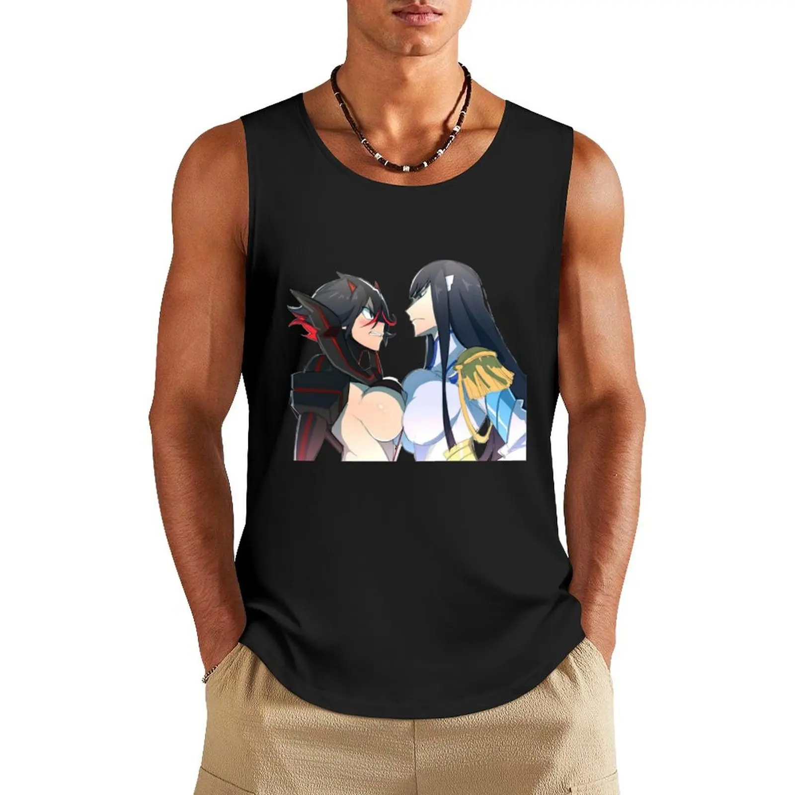 

Ryuko VS Satsuki Tank Top summer Men's tops Men's t-shirt Men's fitness t-shirt Fitness men clothing