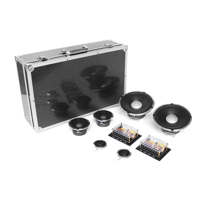 SK-8 Door Speaker Car Audio Tweeter Midrange Bass Woofer 3 Way Speaker for Cars Aluminum 12V Universal Speakers Sets
