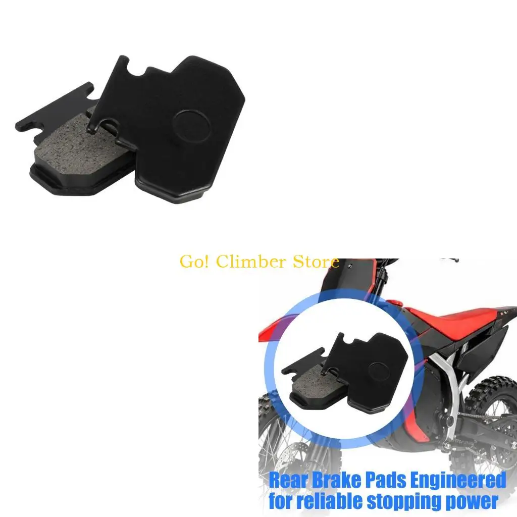Q84C Electric Bike Cycle Rear Brake Insert Brake Pad Set 2 Count EBike Upgrade Mods