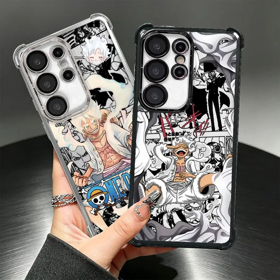 Phone Cover Case for Samsung Galaxy S25 S26 S22 Plus S25Edge S20 Ultra S21 Note 20 Ultra S24 FE S23 O-One Piece Luffy 5 Gear
