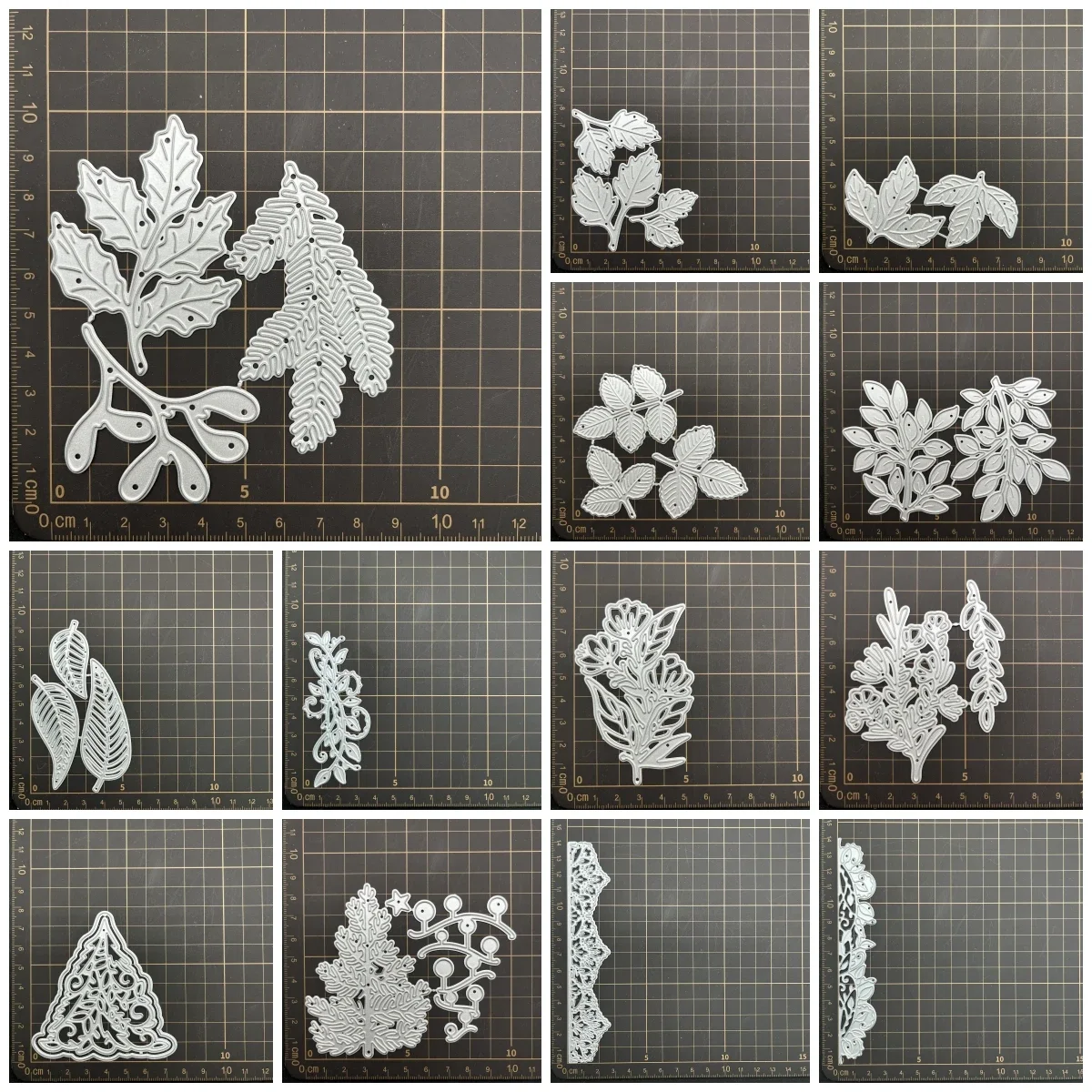 13 kinds of leaves tree Metal Cutting Dies Stencils For DIY Scrapbooking Decorative Embossing Handcraft Die Cutting Template