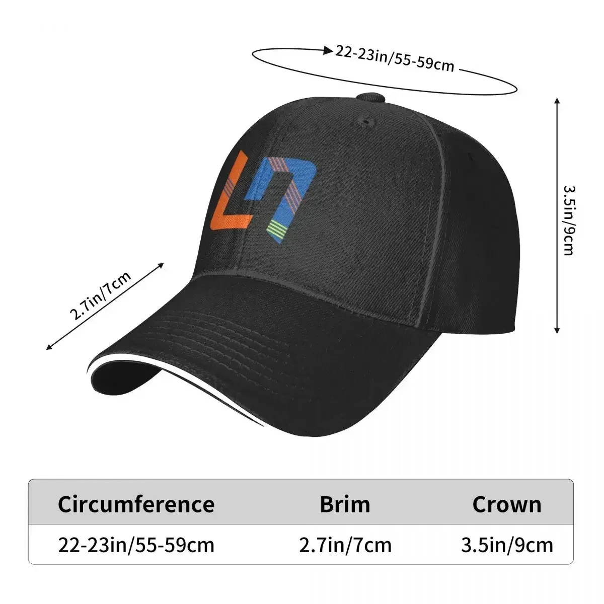 Lando Norris Logo Unisex Caps Outdoor Trucker Baseball Cap Snapback Breathable Hat Customizable Polychromatic Hats