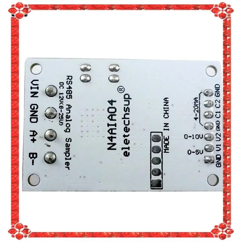 

24-часовая доставка ELETECHSUP 4-20MA, сбор сигнала напряжения, модуль RS485 Modbus RTU для измерения передатчика тока ПЛК, установка
