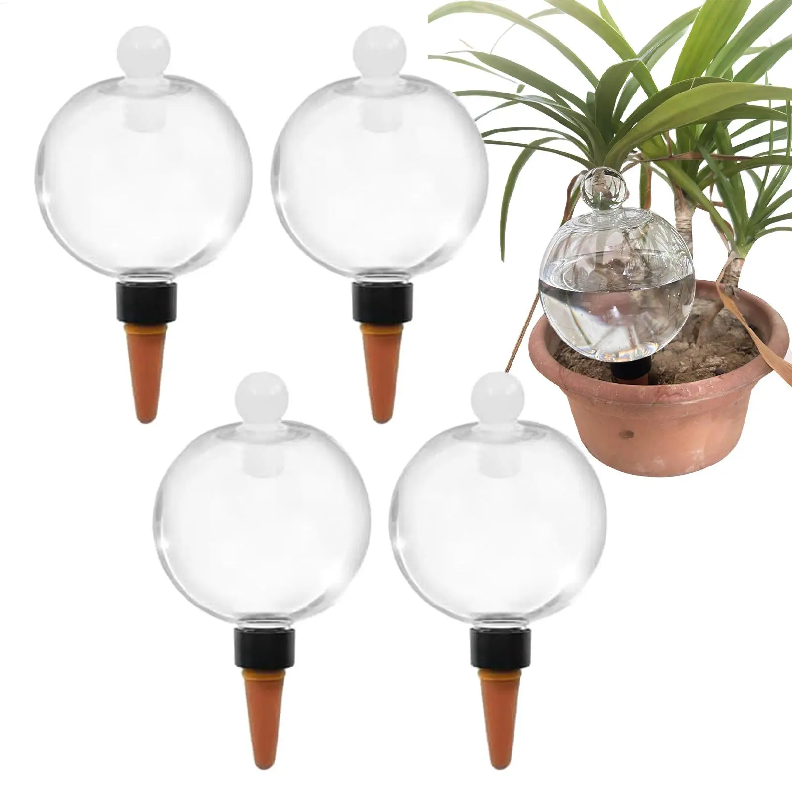 Plant Watering Bulbs 500ml Automatic Irrigation Waterer Water Bulbs for Indoor Plants for Indoor Outdoor Home Yard Patio Porch