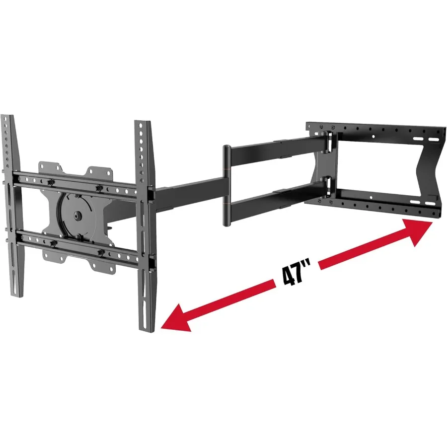 

2120 Long Arm TV Wall Mount for 3275 Inch Screens with Extra Long Extension up to 47 Inch HeavyDuty Design Supports up to 77 lb