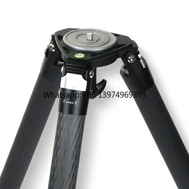 Professional Carbon Fiber Heavy Duty Large Load Capacity  Video Camera Tripod Stand with 45kg Capacity