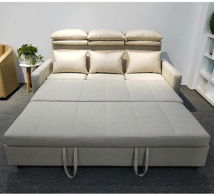 Spot Wholesale Multifunctional Folding Sofa Bed Dual-use Apartment Study Living Room Lunch Break Push-pull Retractable Sofa Bed