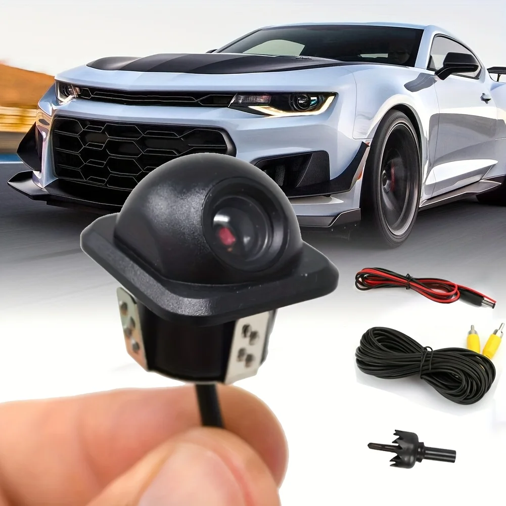 Enhance Safety with Wide-Angle Backup Camera, Rearview Camera for Pickups, Cars, SUVs, All Vehicles - Easy Installation