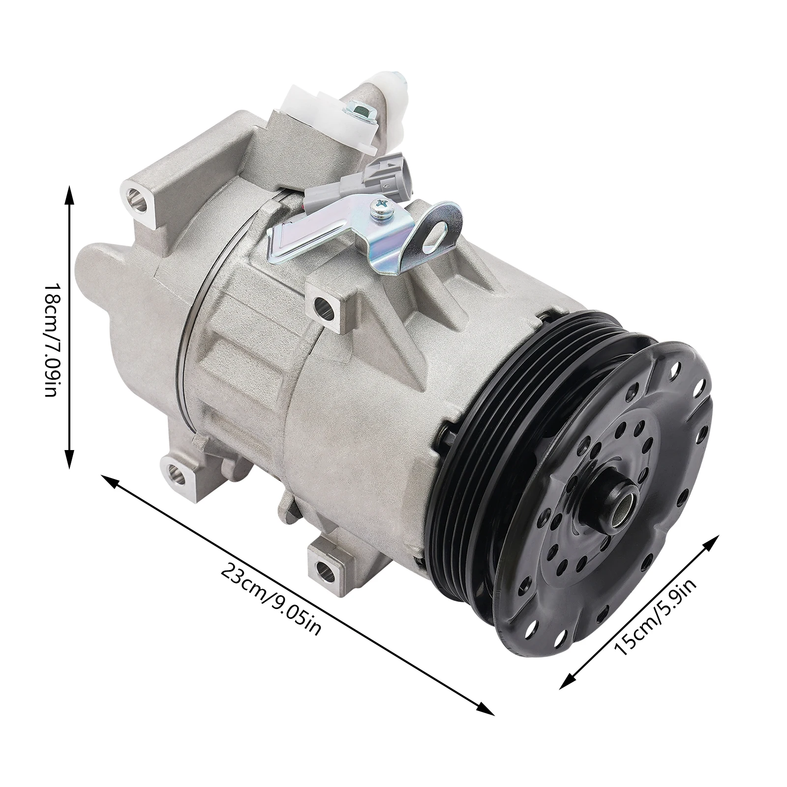 Rebuilt A/C Compressor with Clutch for Scion xA/xB 2004-2006 1.5L, OEM# 10361451/1011034 ,CNC Machined, Long-lasting Cooling