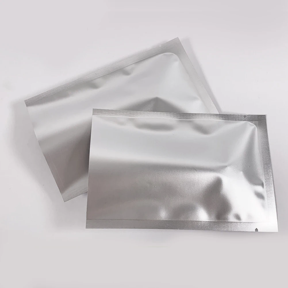 

100 Pcs Aluminum Foil Packaging Bag Pouch Snack Storage Reusable Food Pouches Package Bags Three Side Seal