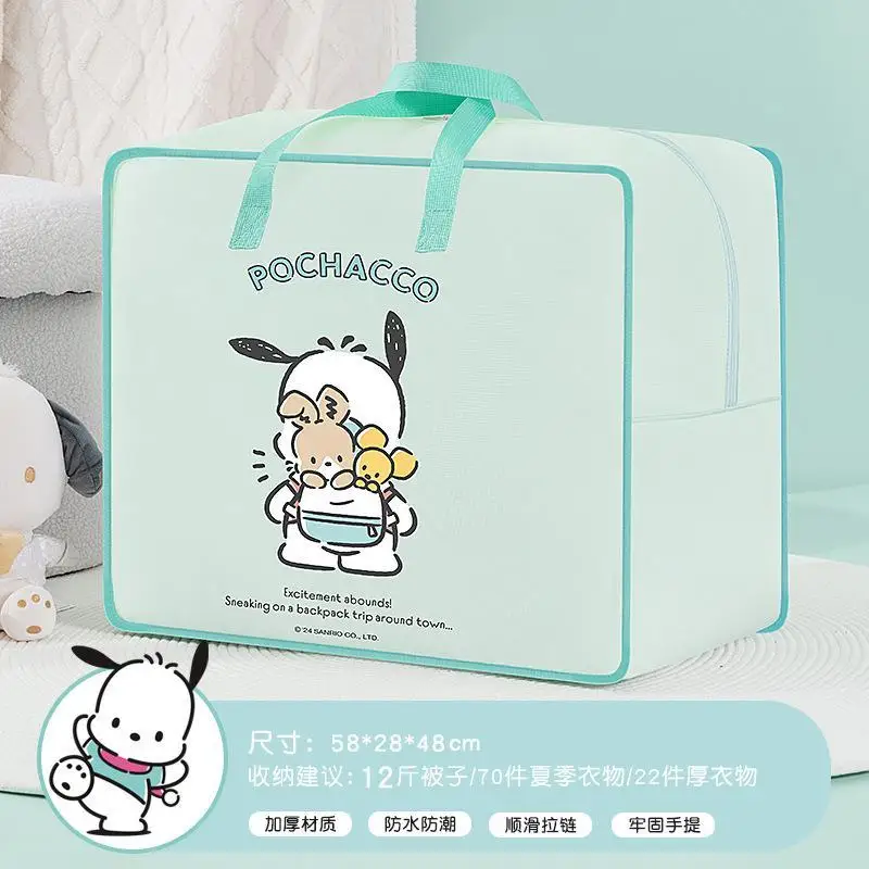 Sanrio Anime saco de armazenamento, Desenhos animados bonitos, Hellokitty, Kuromi Melody, grande capacidade, artigos Colcha de algodão, presentes comoventes, Novo