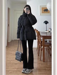 2024 Autumn/Winter New Women's Down Cotton Coat Stand Up Neck Loose Commuter Jacket