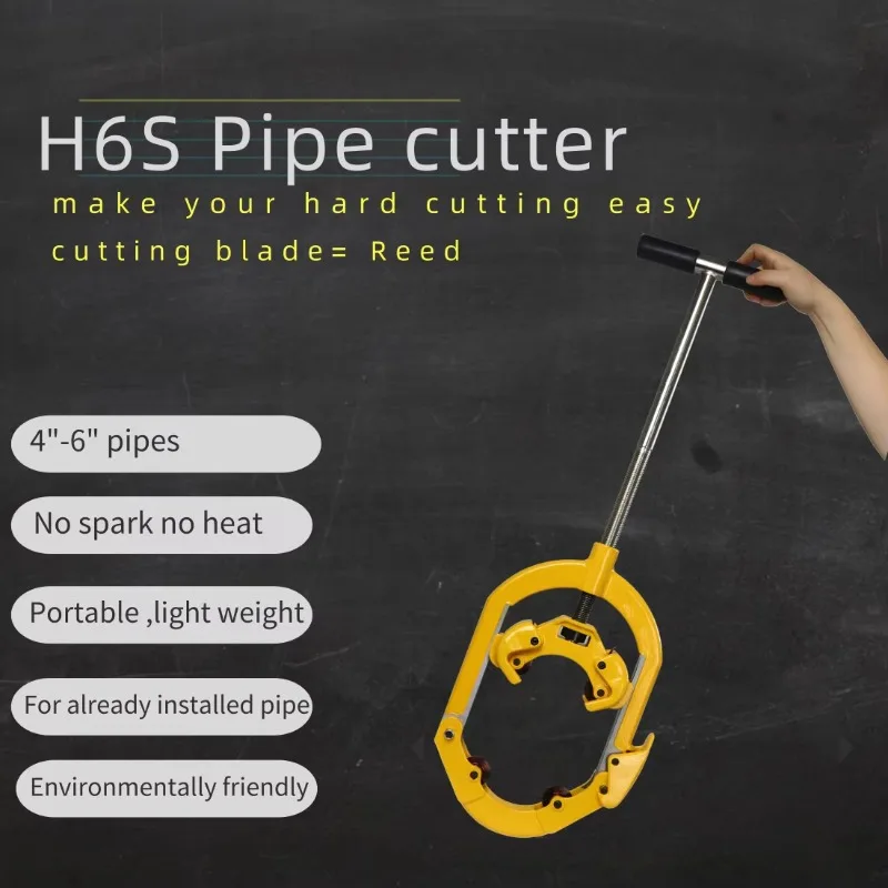 Hongli Top Sales Oil Hinged Stainless Steel Pipe Cutter at Best Price H6S 4 Inch to 6 Inch