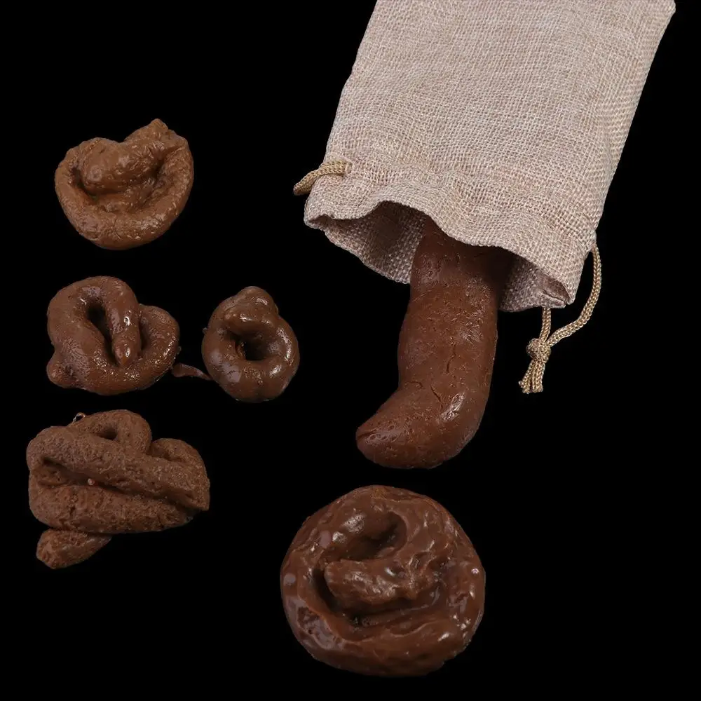 6 stks/set Realistische Shit Turd Mischief Mischief Gadget Simulatie Plastic Klassieke Shit Stuk van Shit Koffie Fake Kak Prank