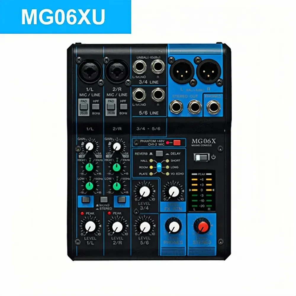 Paulkitson MG20XU Professional Audio Mixer Sound System 20 Channels Digital Audio Console DJ Controller/Audio Console Mixer
