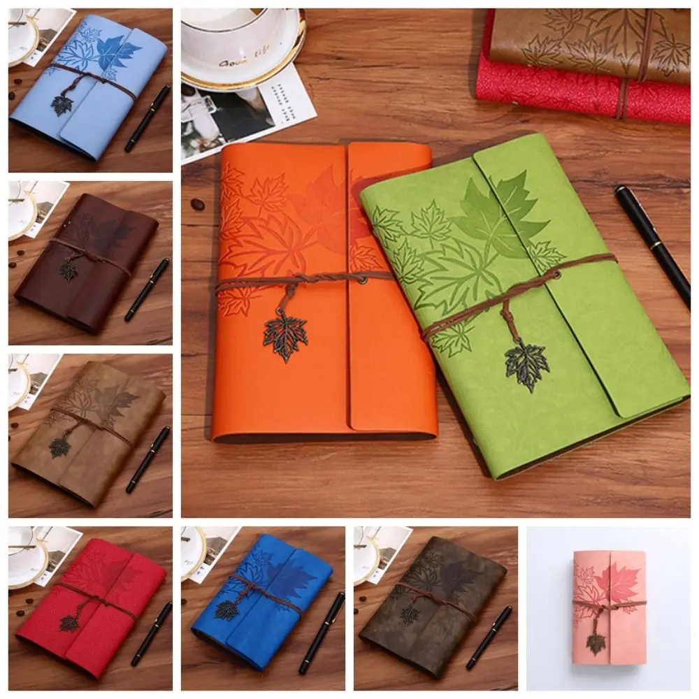 A7/A6/A5 Viaggiatori Notebook vintage Cuoio PU Vuoto Cuoio PU Kraft Notebook Raccoglitore Blocco note Notebook retrò Forniture per ufficio