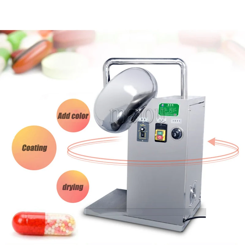 China Top Manufacturer Almond Sugar Chocolate Film Coating Pill Peanut Almond Sugar  Coating Pan Machine