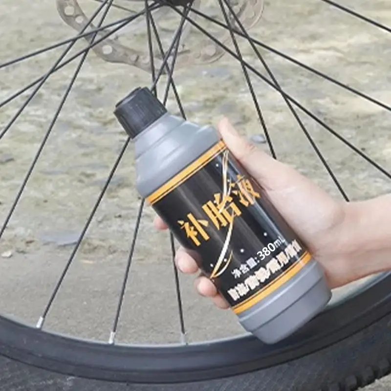 Tire Sealant Bicycles 380ml Instant Portable Tire Sealer For Quick Fixes Multifunctional Tire Repair Sealant With Valve Core