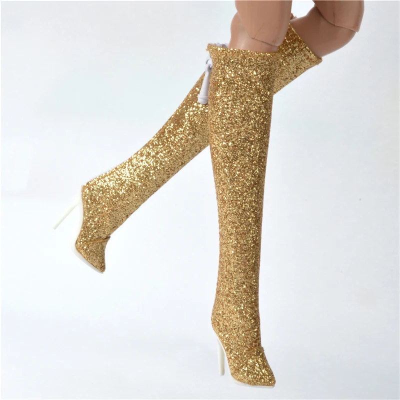 Doll toy Long shoes high quality fit for your FR2 FR6.0 Nuface boots Mirror matte true zipper F6