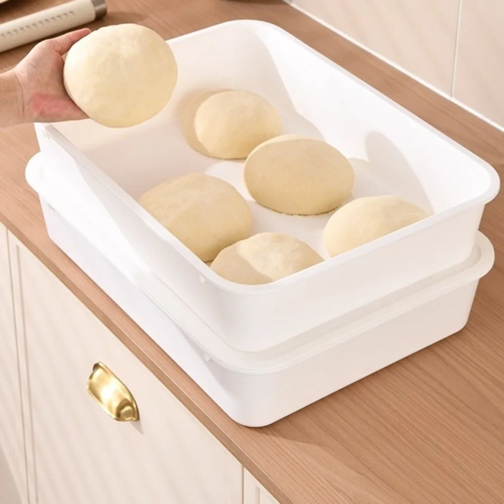 Boîte de levage de pâte hermétique avec couvercle, qualité alimentaire, pour pizza, robuste, pour pâtisserie, 1 ou 2 pièces