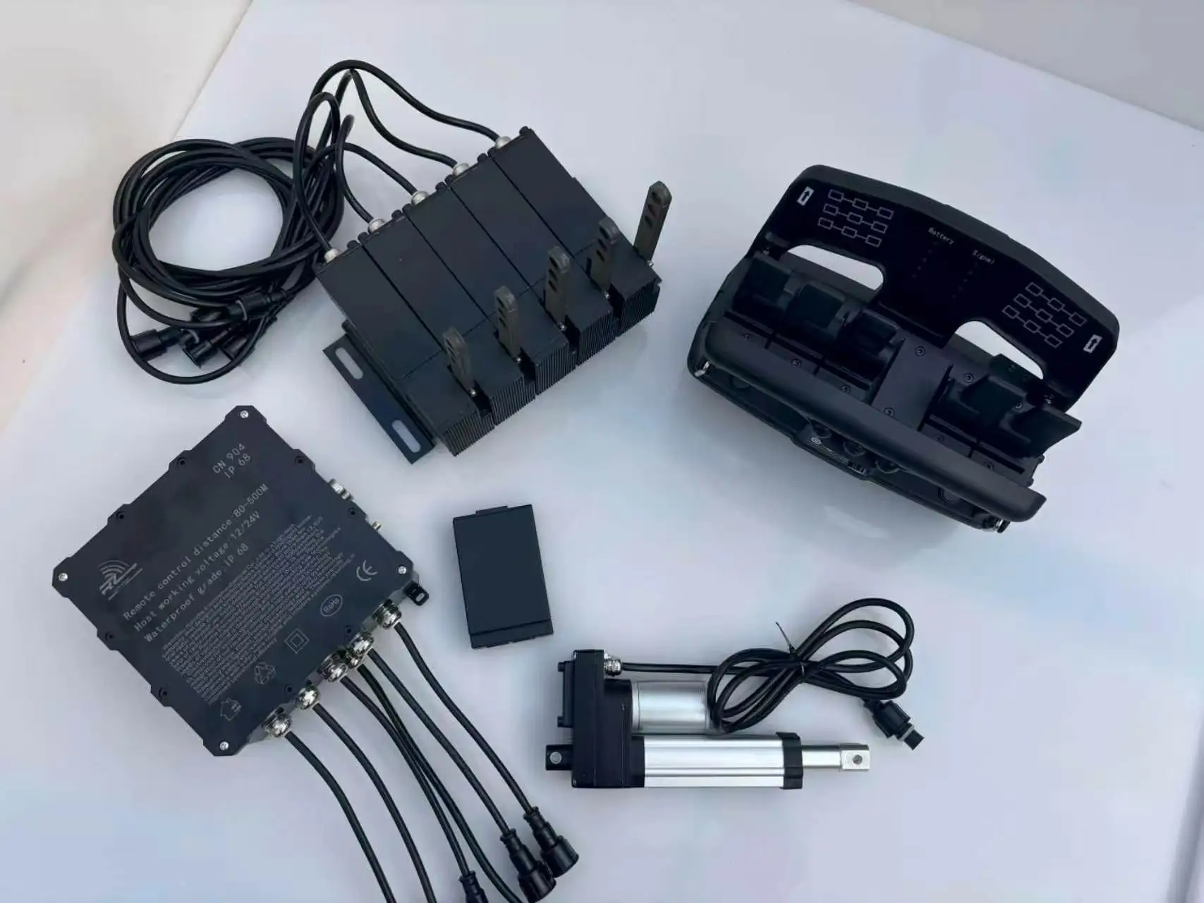 Wireless Proportional Industrial Remote Controller with 5 Joysticks Waterproof for Truck Crane Hoist 12V/24V - Heavy-Duty Contro