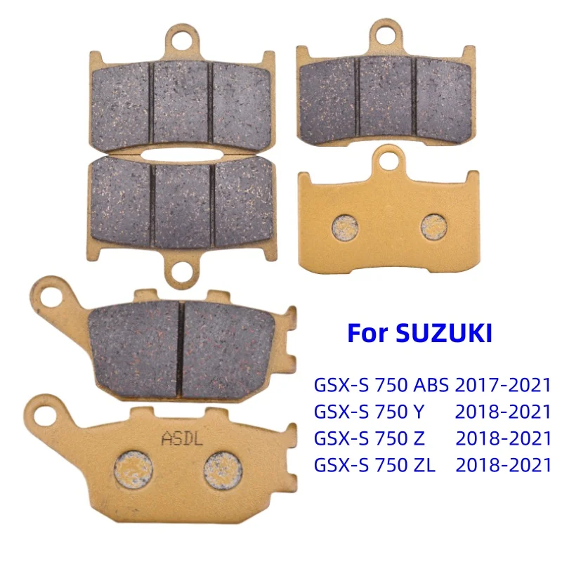 

ASDL Motorcycle Front Rear Brake Pads for Suzuki GSXS750 GSX-S750 GSXS GSX-S 750 ABS 2017 2018 2019 2020 2021
