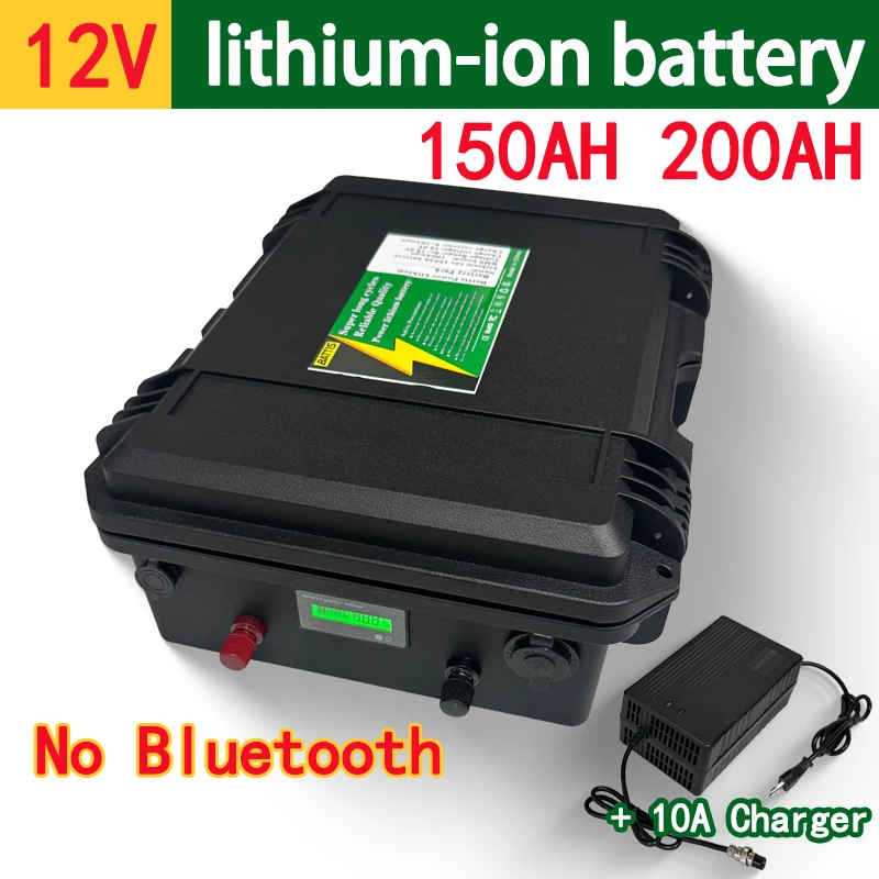 

Rechargeable 12V 150ah 180ah 200ah Lithium Ion Battery for Trolling Motor Boat Propeller+10A Charger