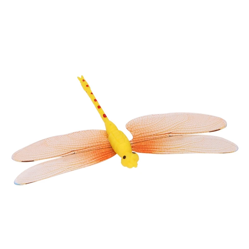 Imán de nevera de libélulas artificiales 3D, 8Cm, 20 piezas, decoración de boda, Navidad, colores, envío aleatorio