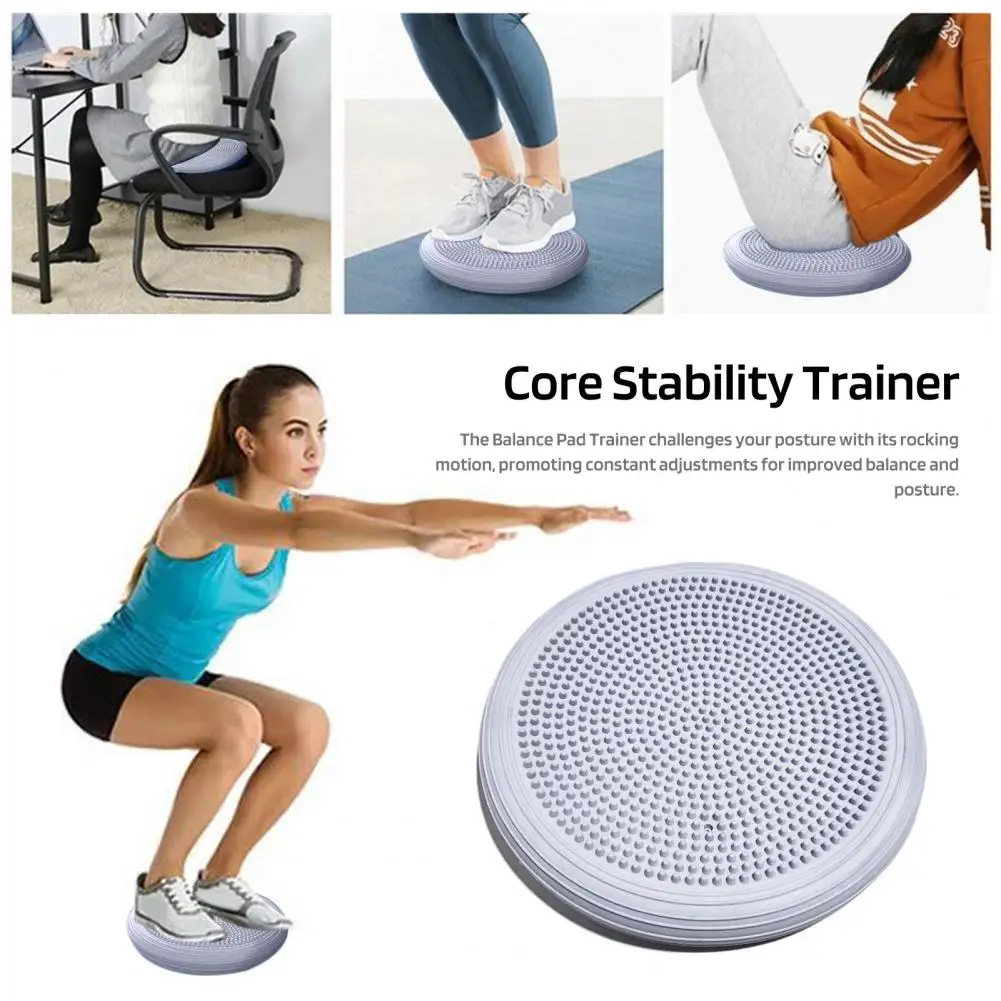 High-density Pvc Cushion Pvc Yoga Balance Pad Enhance Core Stability Training Massage with Wobble Cushion Board Wiggle Seat