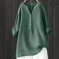 Dames Losse Lange Mouwen Tuniek Tops Casual Blouses S-5XL Shirt Zomer Elegante Blouse Streetwear Mode Nieuwe Blusa Feminina