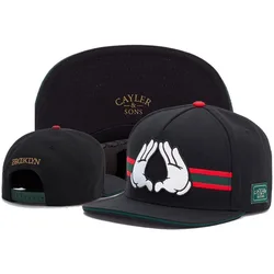 Snapback Hats for Men Baseball Cap Adjustable Flat Bill Trucker Dad Gift Skull Hat Skeleton Hand Snap Backpack Skateboard Hats