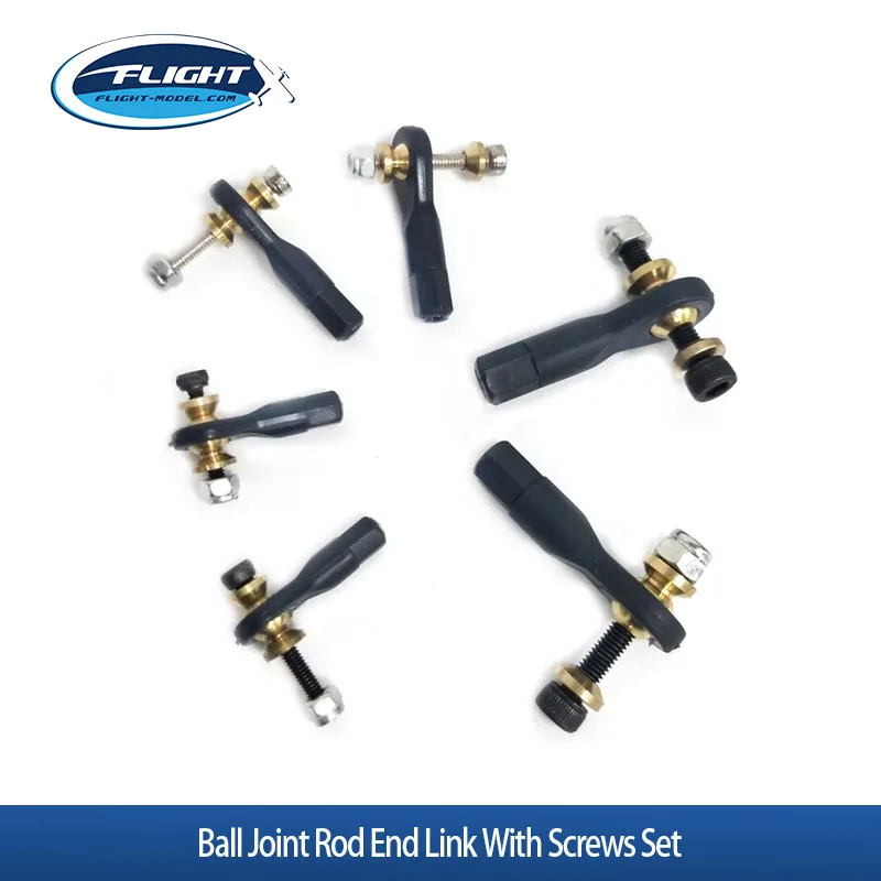10-20Pcs M2 M2.5 M3 Ball Joint Rod End Link With Screws Set For RC Airplane Car Crawler Buggy Boat Spare Parts