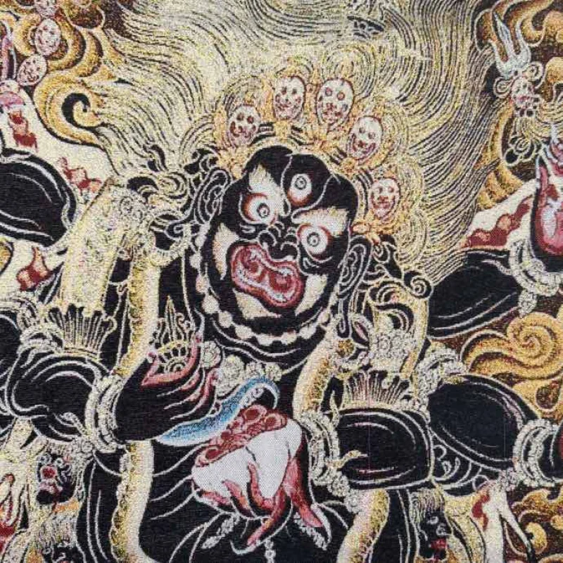 Brocade Thangka Embroidered Painting Tibet Gold Calligraphy and Painting Brocade One Piece Dropshipping