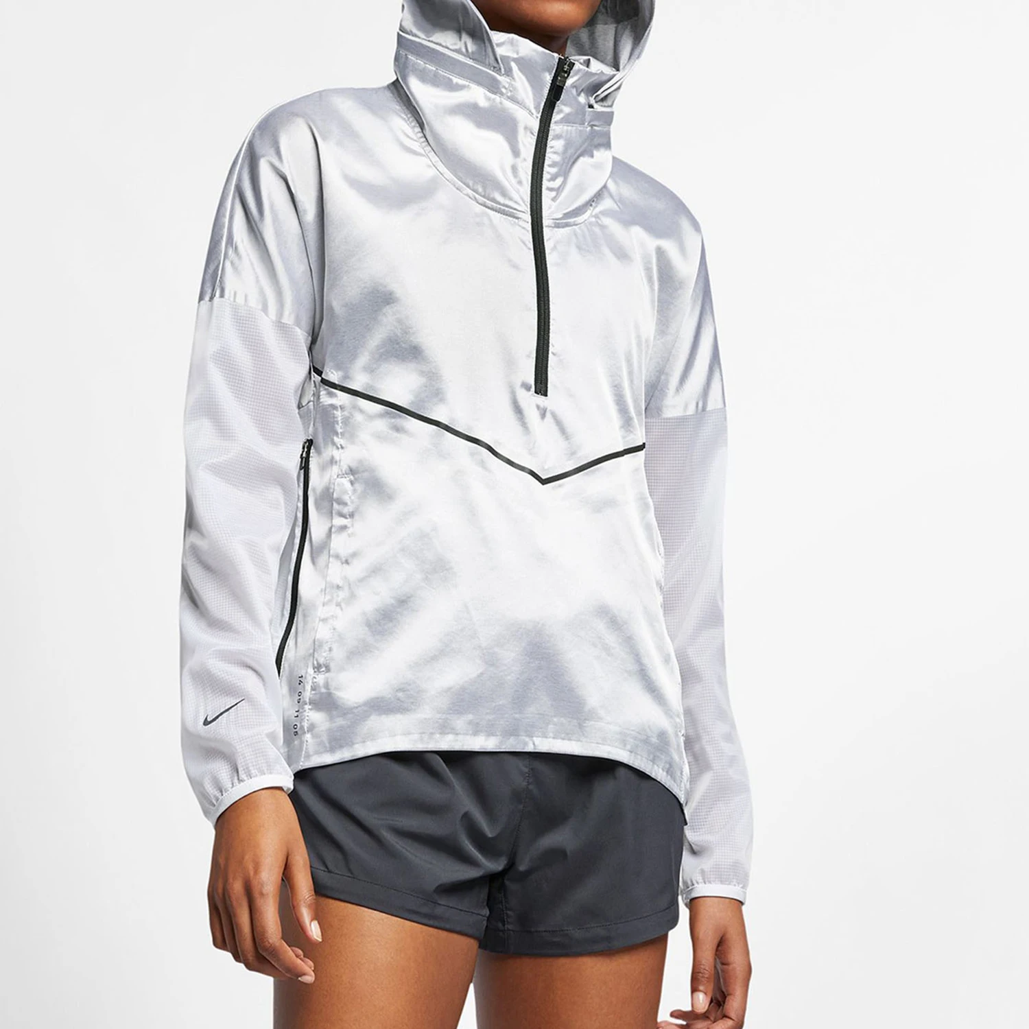 Nike genuine new women's casual sports half zipper hooded jacket jacket AT1129-095