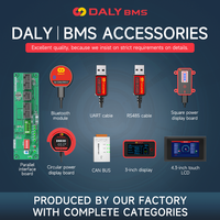 Daly Smart BMS lifepo4 Li-ion Accessories 3s-24s 30A-500A 4s 8s 16s Touch Control Screen LCD Display And CAN BUS AND LIGHT BOARD