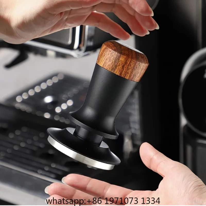 Constant Pressure Coffee Tamper, Espresso Distributor, Stainless Steel Force Powder Press, Thread Base Hammer, 51mm,58mm
