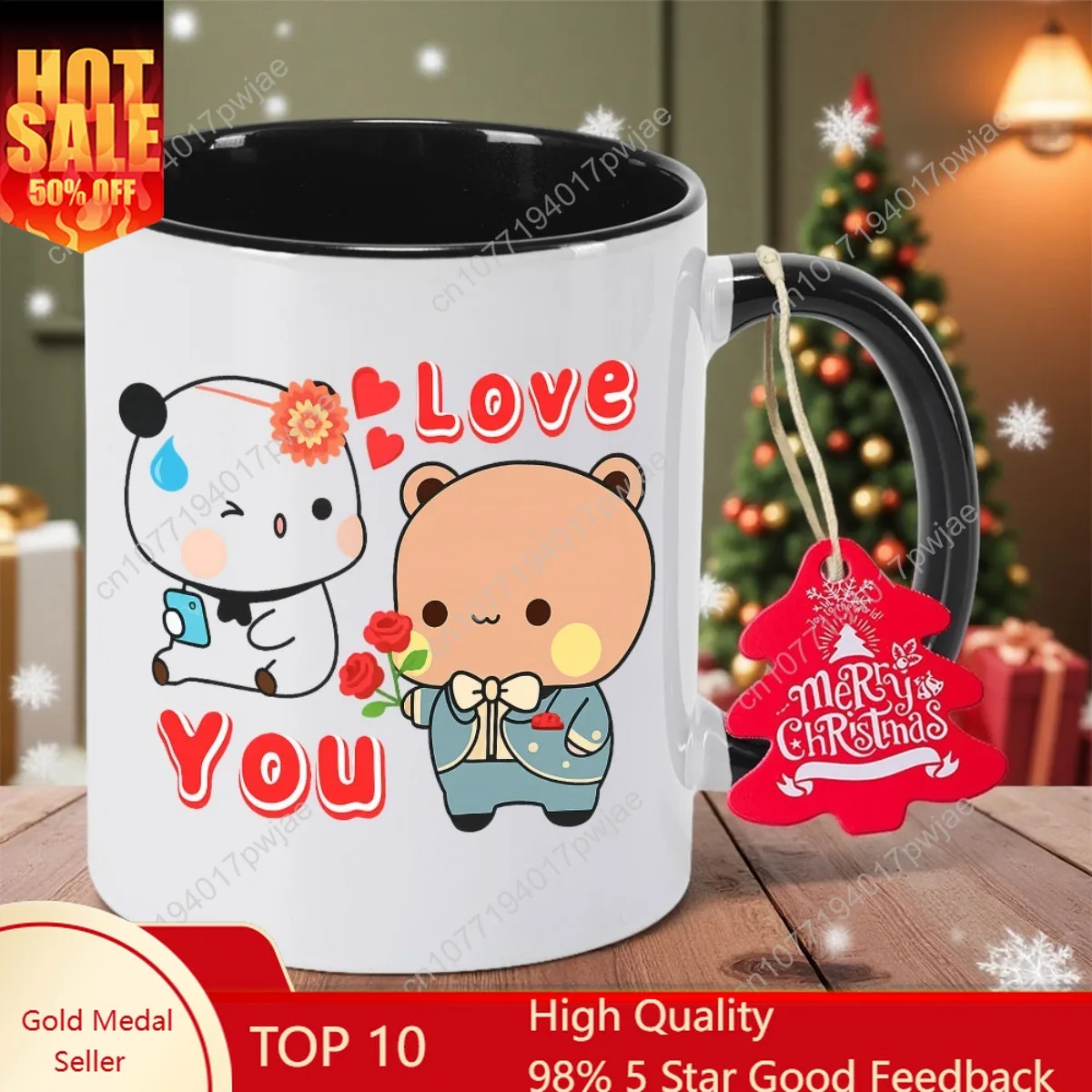 

Ceramic Coffee Mug Featuring Bubu And Dudu Perfect for Gifting to Your Best Friend on Their Birthday Thanksgiving, New Year