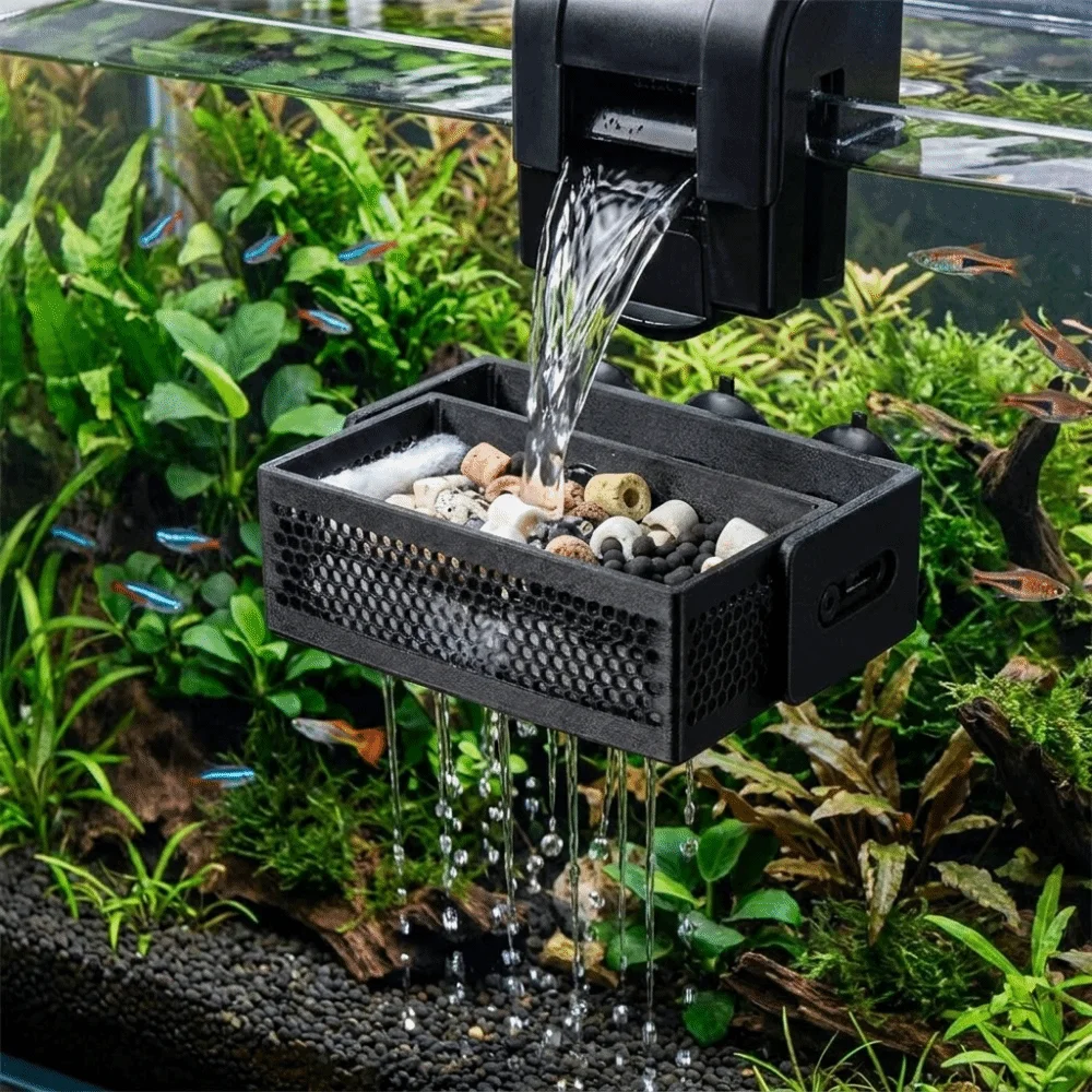 Box Fish In Aquarium - Filtro de Acuario de Escritorio con