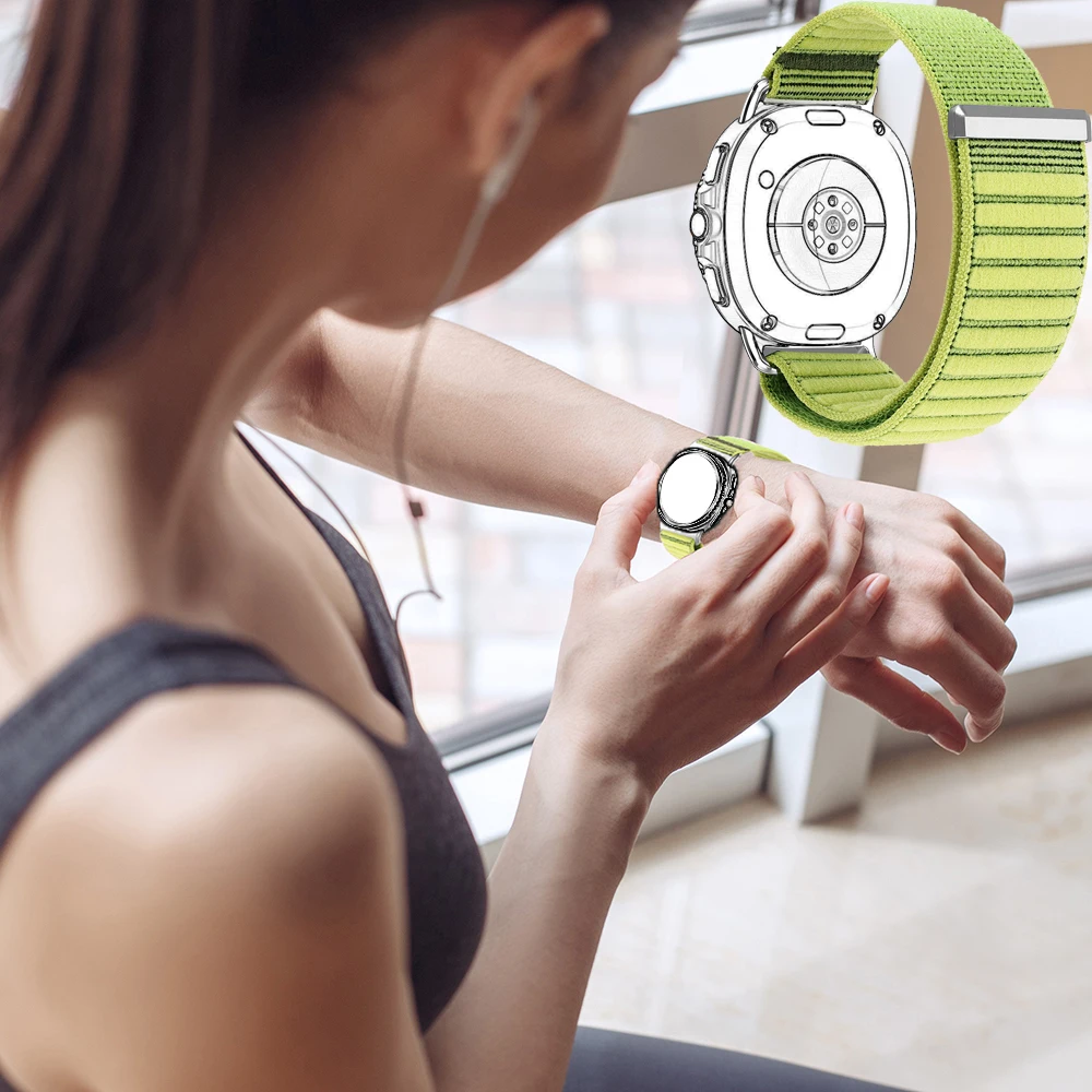 삼성 갤럭시 워치 8 40mm 44mm 나일론 스트랩, 갤럭시 워치 8 클래식 46mm 액세서리용 편안하고 통기성 좋은 브레이드 밴드