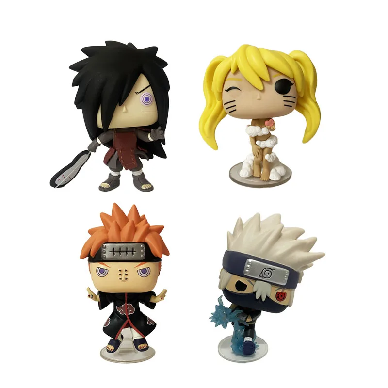 10cm Naruto UZUMAKI Madara Reanimation Kakashi HATAKE PAIN  Anime Toy Figure Multicolor Standard Action Figure Box Action Toys