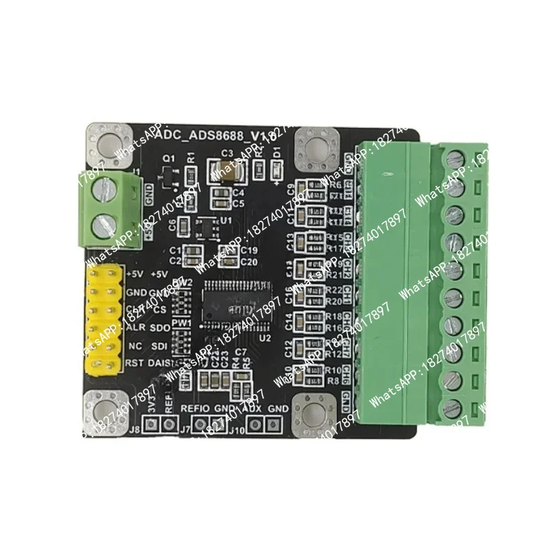 ADS8688 module 8-channel 16 bit ADC data acquisition module sampling rate 500K Unipolar and bipolar
