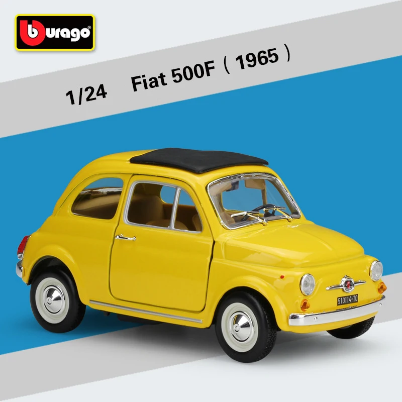 

Bburago 1:24 FIAT 500F Alloy Car Diecasts & Toy Vehicles Car Model Miniature Scale Model Car Toys Ornaments For Children