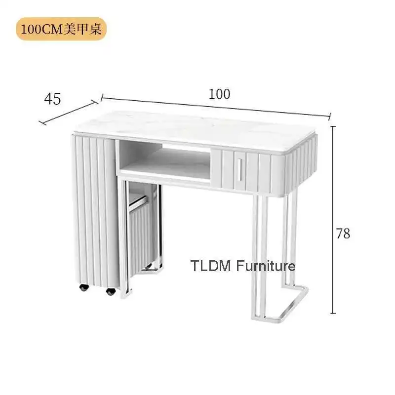 

Nordic Luxury Manicure Table Dressing Professional Nailsdesigner Nail Table Storage Mesa De Manicure Salon Furniture BLNT