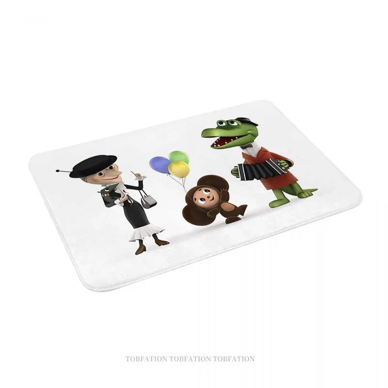 

EE01 Cheburashka Soviet Russian Cartoon Kitchen Non-Slip Carpet Cartoon Team Flannel Mat Welcome Doormat Home Decor Rug（9%b！