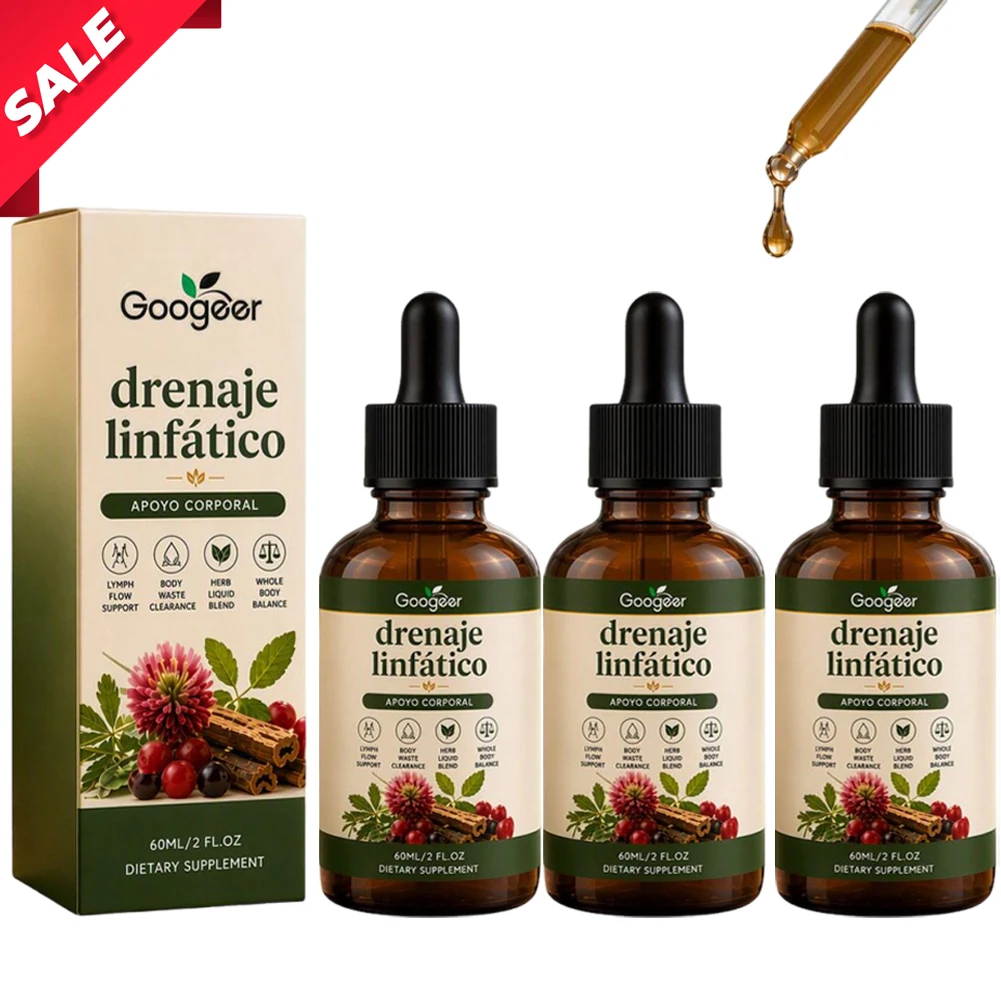 Drenaje Linfático Herbal Drops Botanical Blend Liquid Supplement with Plant Extracts Daily Wellness Body Balance Support 60ml